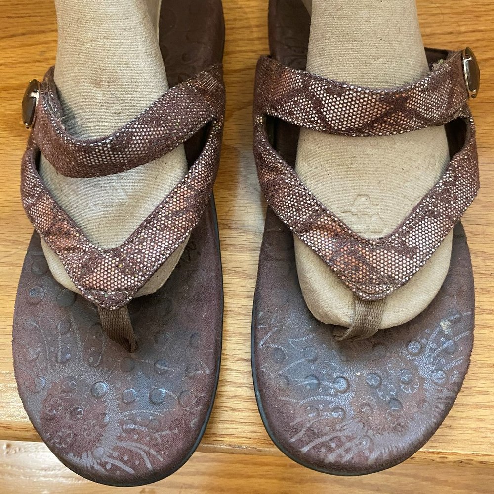 Vionic Orthoheel Flip Flops With Adjustable Velcr… - image 2